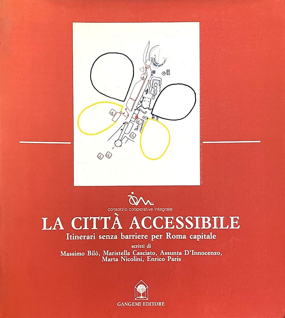 Copertina rossa originale della guida La città accessibile (Dicembre 1991)
