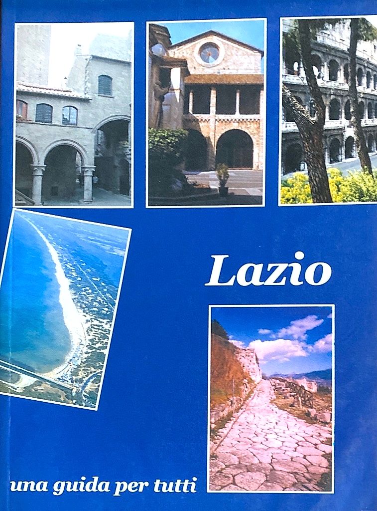 Copertina blu della guida Lazio, una guida per tutti (Maggio 2003)