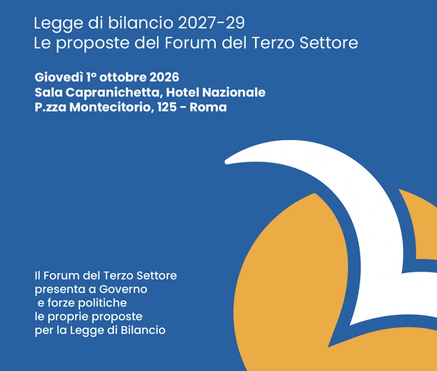 “La persona prima di tutto”: il documento del FTS per la Legge di Bilancio 2027