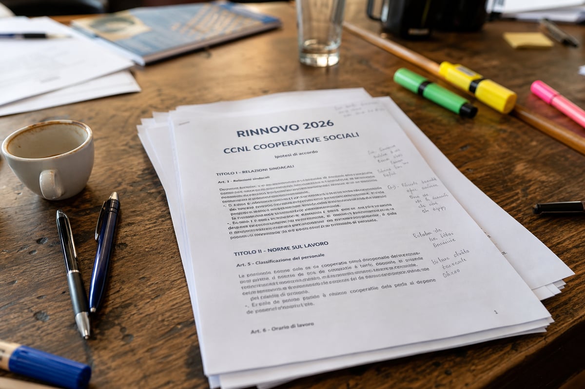 CCNL cooperative sociali: riprendono le trattative per il rinnovo
